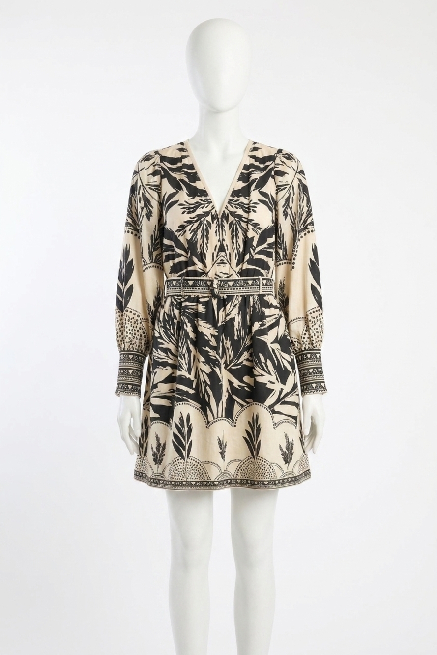 NEW CABALLERO carly mini dress in ambergrain